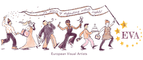 EVA cup – gradient stars European Visual Artists
